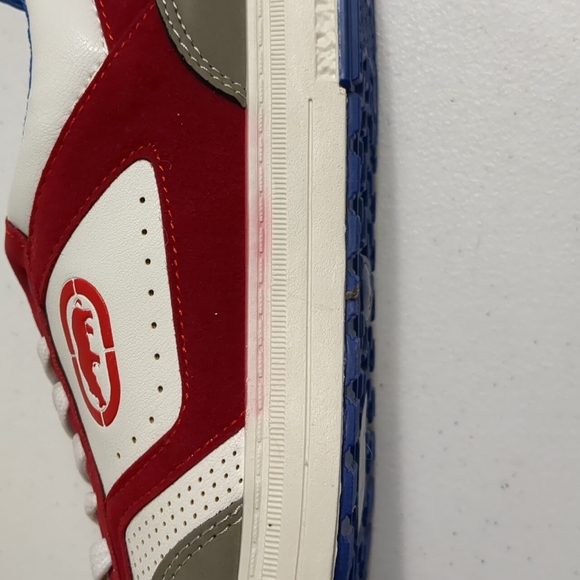Ecko Unlimited Sneaker Men Size 8 White & Red Low Top Athletic Running Sneakers - Picture 7 of 8